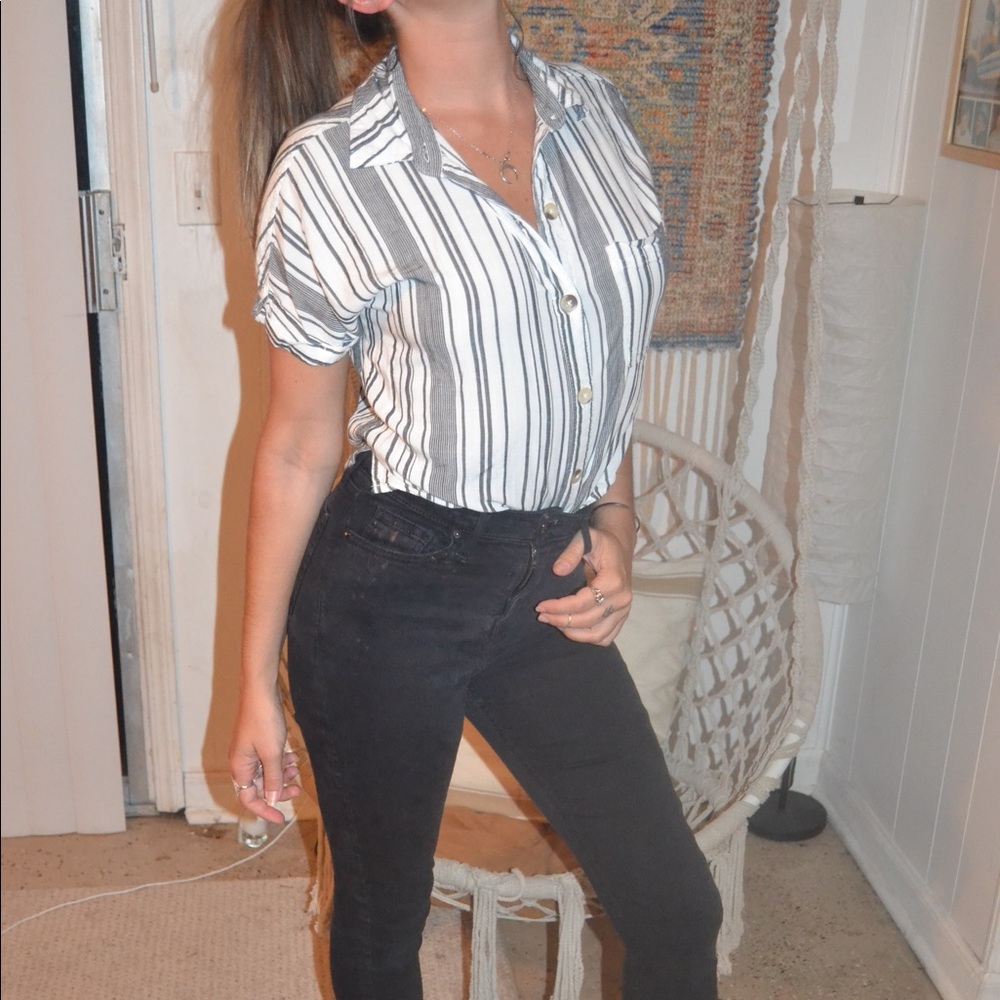 Striped Crop Top